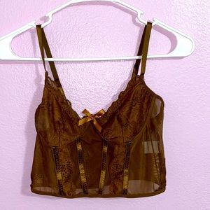 Brown Crop Top Cami